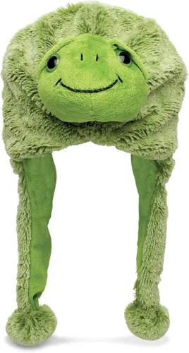 Vista 17 de Puzzled - Sombrero de mapache marrón de peluche - Sombrero súper suave y cálido con orejeras, gorro de invierno acogedor de forro polar para niños