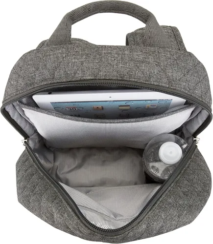 Vista 5 de Travelon Mochila antirrobo boho, color. Valor, Brezo gris, Travelon Mochila Boho antirrobo