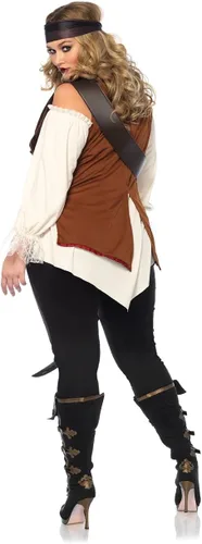 Vista 2 de Leg Avenue Disfraz de Capitán Blackheart para mujer de talla grande Multi