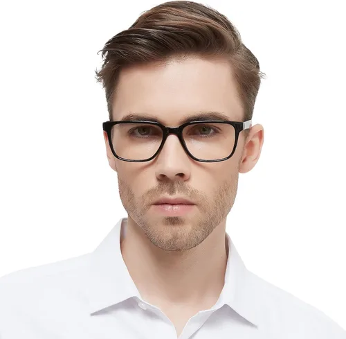 Vista 2 de Gafas de lectura con bloqueo de luz azul para hombres lectores de computadora 0.0 1.0 1.25 1.5 2.0 a 4.0