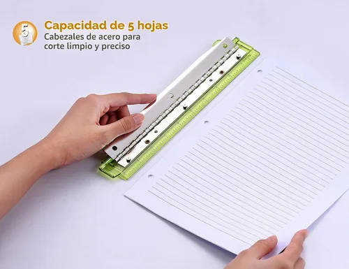 Vista 2 de Binder con anillas de Bostitch 3 agujeros, 5 hojas, varios colores (RBHP-4C)