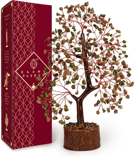 Vista 26 de Árbol de la vida de cristal para decoración del hogar y la oficina, regalos para mujeres, piedras curativas de amazonita de chakra, árbol bonsái