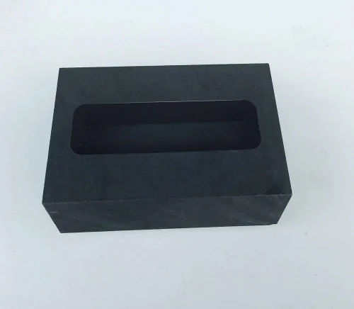 Vista 3 de Molde de lingote de grafito de oro y plata para fundir refinación de fundición (4.4 lbs)