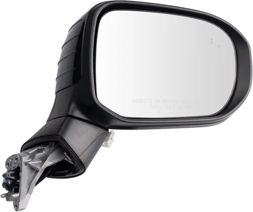 Vista 101 de TRQ Cubierta cromada del espejo manual del lado del pasajero, acabado liso para Volvo VNL 2004-2014
