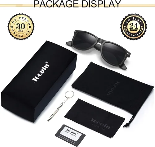 Vista 6 de Joopin Gafas de sol cuadradas polarizadas con protección UV para hombre y mujer