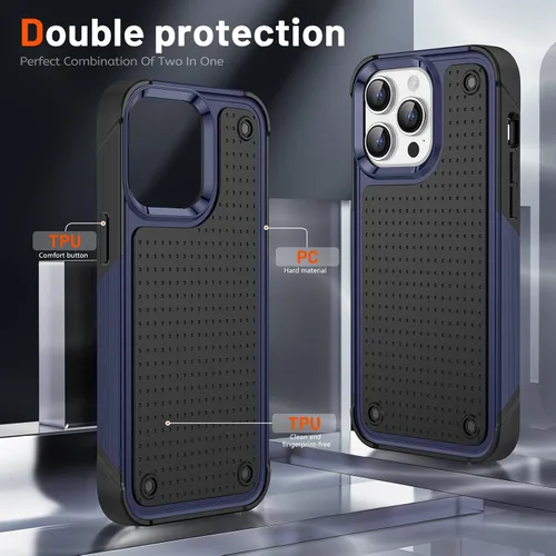 Vista 181 de Jeylly Funda para iPhone SE/Funda para iPhone 5S, Exterior de Plástico Duro que Absorbe Golpes + Interior de Silicona de Goma Defensor contra