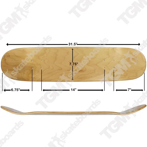 Vista 2 de Moose Monopatín Completo Manchado Púrpura 7.75" Negro/Blanco Montado