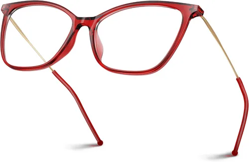 Vista 7 de VISOONE UltraLight Anti-Slip Cat Eye Blue Light Blocking Glasses Calina