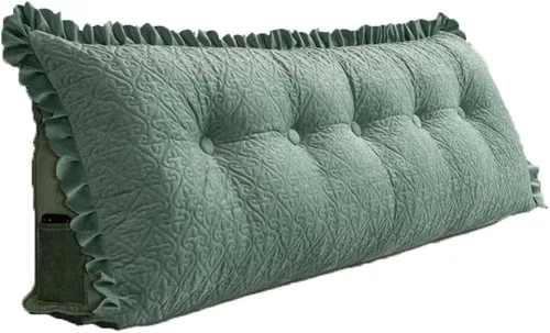 Vista 6 de Almohada de apoyo de espalda en forma de cuña de 31 x 8 x 20 pulgadas, almohada de lectura para cabecero, almohada triangular de cuña de lectura