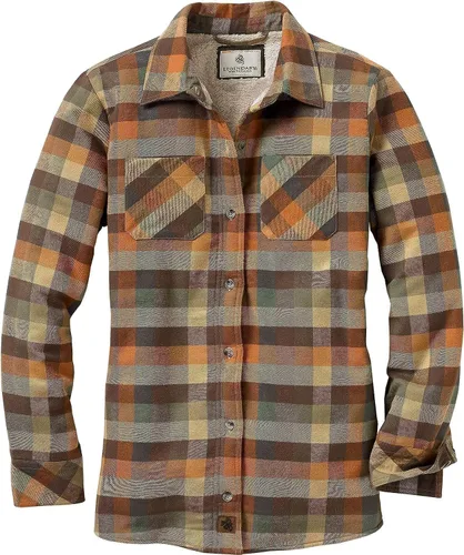 Vista 6 de Legendary Whitetails Chaqueta tipo camisa abierta para mujer, de estilo rústico