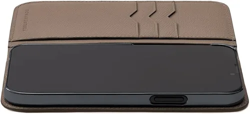 Vista 6 de BONAVENTURA 】Funda para iPhone 14 Noblessa Diary [Blanco x Etoupe] BODN14-WHET