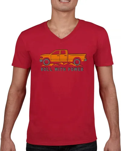 Vista 31 de Tee Hunt Camisetas gráficas y camisetas sin mangas para hombre Roll with Power Pickup Truck