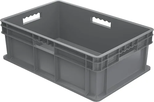Vista 8 de Akro-Mils 37608 - Contenedor de pared recto de plástico con lados de malla y base de malla, (24 x 16 x 8 pulgadas), gris, (paquete de 4)