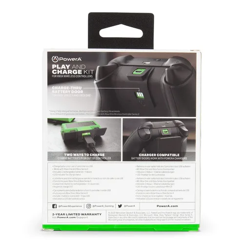 Vista 6 de PowerA Play Charge Kit for Xbox Wireless Controller Charging Charge Rechargeable Battery Xbox Series XS Xbox One - Xbox Series X