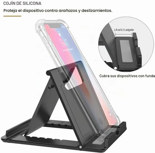 Vista 8 de MoKo - Soporte plegable para teléfono celular, soporte para escritorio, tablet de 6 a 12.9 pulgadas Fits iPad Pro 12.9", iPad Air, Galaxy Tab &