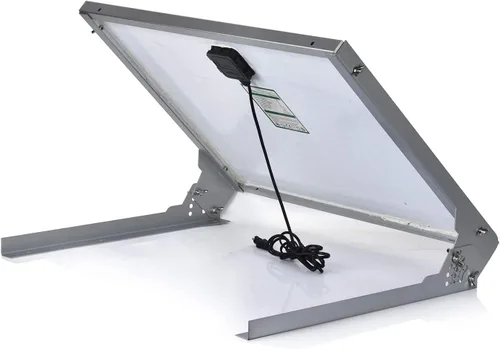 Vista 2 de SUNER POWE - Soportes de montaje en panel solar ajustables de 50 W, soportes inclinables de montaje plegables para pared, techo, caravana y sistema