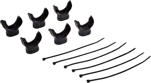 Vista 2 de Scuba Choice Diving Regulator Octopus Mouthpieces with Regulator Tie (6-Pcs) Premium PVC, Universal Fit for Standard Regulators Comfortable