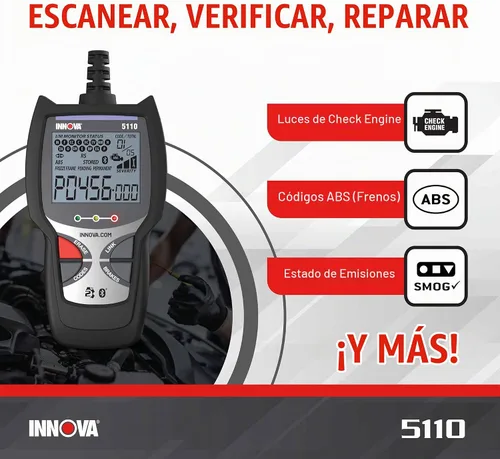 Vista 2 de INNOVA 5110 Check Engine Code Reader - Super Simple Car Scanner for All Levels - Works on Most 1996 & Newer OBDII Cars