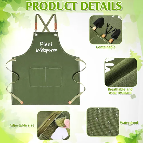 Vista 7 de Tarpop Juego de Herramientas de Jardín de Navidad Plant Whisperer Regalos de Jardinería para Mujeres, Kit de Herramientas de Plantación de Vegetales