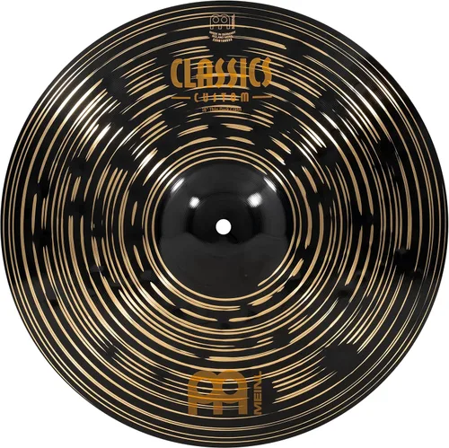 Vista 13 de Meinl Crash Platillo de 16 pulgadas – Classics Custom Dark – Fabricado en Alemania, 2 años de garantía (CC16DAC) Platillo para batería de bronce