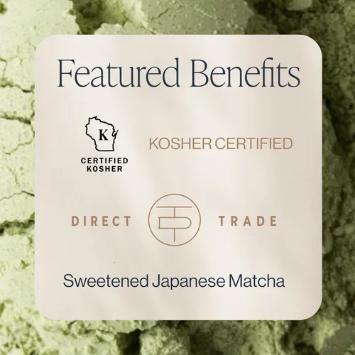 Vista 2 de Rishi Tea Sweet Matcha - Té verde orgánico japonés endulzado en polvo para bebidas matcha de calidad de café, calientes o helados, 4.4 onzas