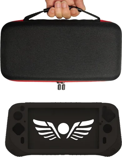 Vista 3 de Funda de silicona y funda de transporte compatible con Logitech G Cloud Gaming de mano, protector de pantalla para accesorios de consola Logitech G