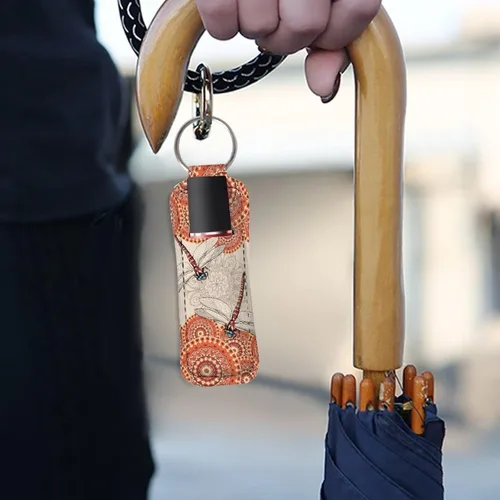 Vista 4 de doginthehole Chapstick - Llavero con clip y funda de neopreno para bálsamo labial