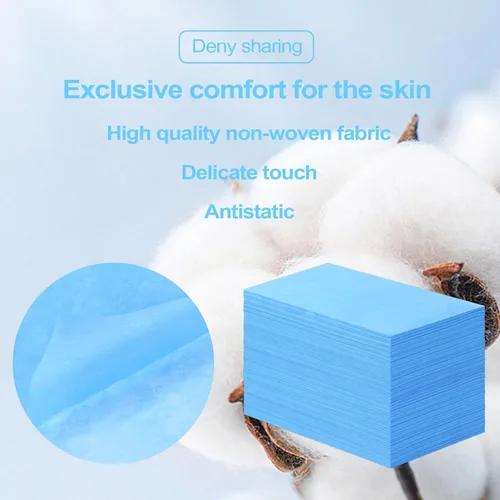 Vista 7 de 100 fundas para mesa de masaje de 31 x 71 pulgadas, impermeables, desechables, de tela no tejida, protector transpirable para terapia de masaje Azul