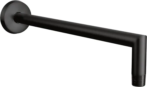 Vista 7 de Moen Arris S110BN - Brazo de ducha recto de níquel cepillado de 14 pulgadas y brida para cabezal de ducha superior, S110BN