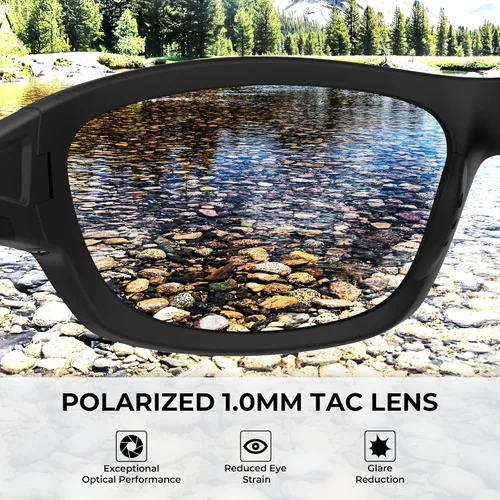 Vista 6 de KastKing Hiwassee - Gafas de sol deportivas polarizadas para hombres y mujeres, gafas de sol envolventes para pesca, ciclismo y correr, protección UV