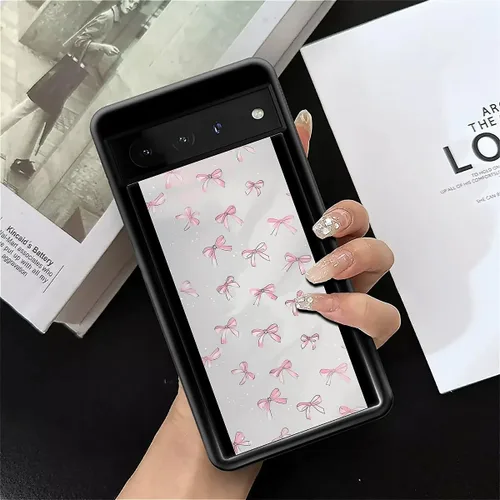 Vista 1463 de Compatible con Google Pixel 4A 5G Mobile Case Creative Acrylic Panel trasero Silicona Protección Grip especialmente diseñado para Google Pixel 4A 5G
