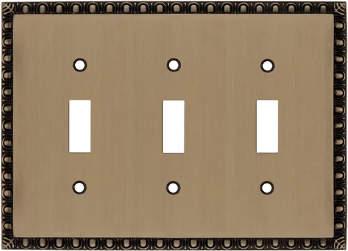Vista 46 de Nostalgic Warehouse Egg & Dart Deco - Cubierta para placa de interruptor de salida eléctrica