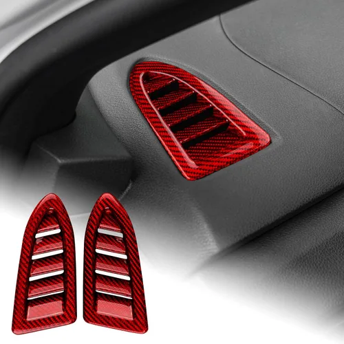 Vista 14 de AIRSPEED Fibra de carbono dura para Subaru WRX/WRX STI 2022 2023, para Subaru Crosstrek 2024, cubierta de consola central por encima del lado