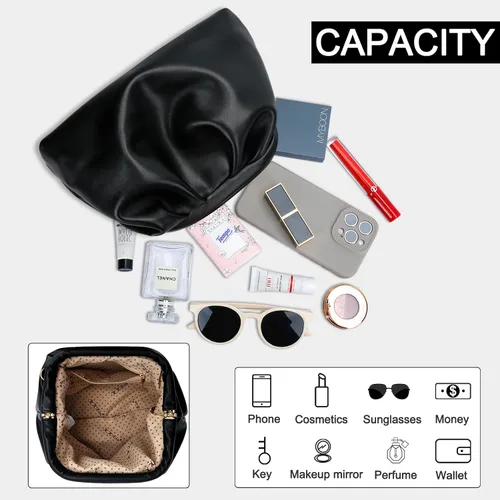 Vista 4 de KKXIU Evening Handbag for Women Formal Clutch Purse with Removable Chain Strap Soft Wedding Crossbody Clutch