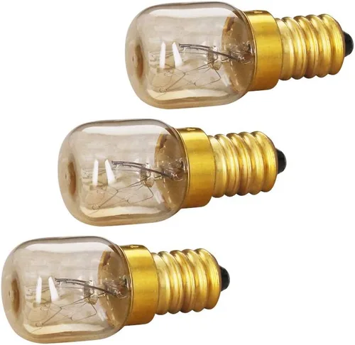 Vista 5 de Othmro 1 bombilla de microondas 220-240 V 220 bombilla de microondas E14, 2700 K cálido horno bombilla reemplazo electrodoméstico, incandescente