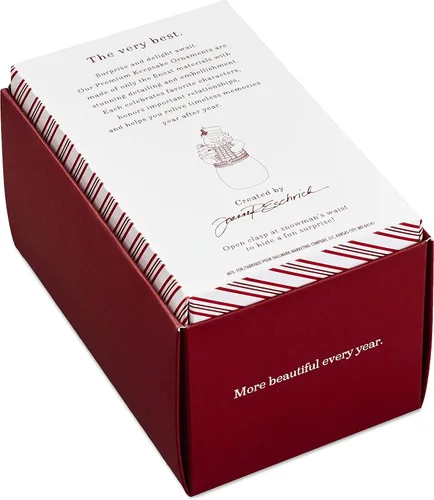 Vista 4 de Hallmark Keepsake Navidad 2019 Año Fechado Limoges Adorno de muñeco de nieve, porcelana