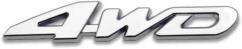 Vista 2 de 1 unids cromo metal 4WD puerta trasera maletero insignia 4x4 coche SUV emblema calcomanía (plata)