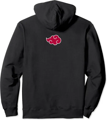 Vista 2 de Naruto Shippuden Anti Village Symbols - Sudadera con capucha, Negro