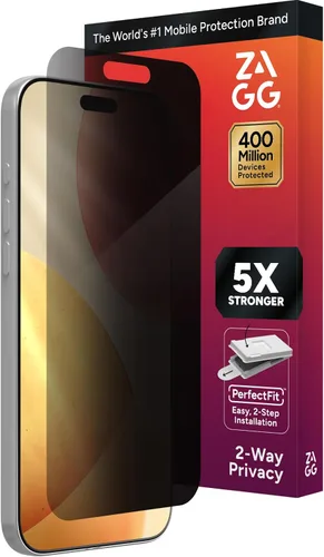 Vista 48 de ZAGG Glass Elite Protector de Pantalla para iPhone SE (3ª/2ª Gen), 8, 7, 6s, 6 – Máxima Protección contra Impactos y Arañazos, Vidrio