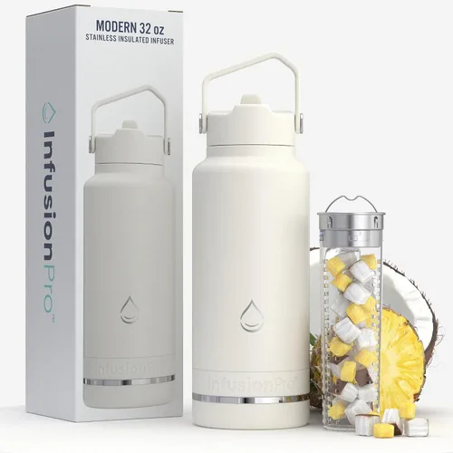 Vista 14 de Botella de agua Infusion Pro con infusor de frutas - Aislada al vacío (20 oz) de acero inoxidable : Libro electrónico de recetas de infusión