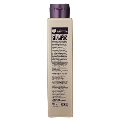 Vista 2 de B3 Brazilian Bondbuilder Champú reparador de extensiones, 12 onzas líquidas.