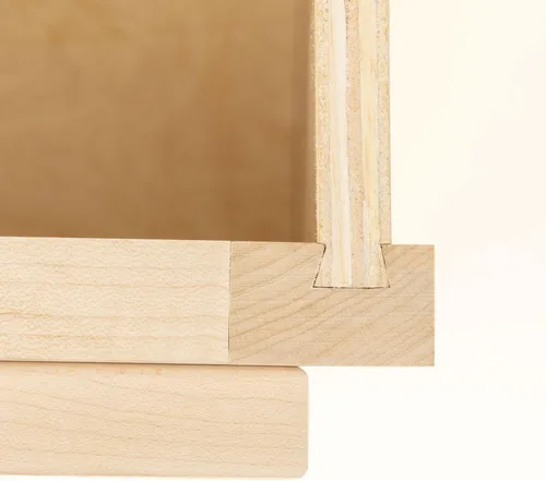 Vista 6 de Quicklock RTA (listo para montar) Armario de cocina de pared para microondas - Estilo agitador 100% madera dura, almacenamiento de hardware
