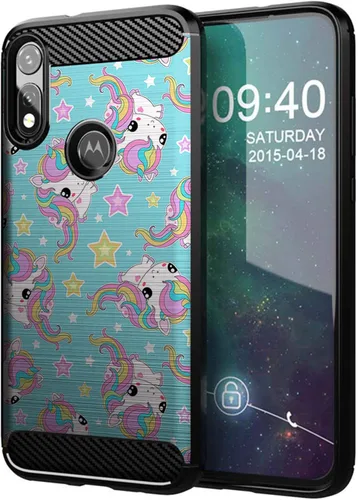 Vista 27 de CasesOnDeck - Funda compatible con Motorola Moto E (2020), diseño delgado, flexible, elegante, de protección contra golpes, funda de poliuretano