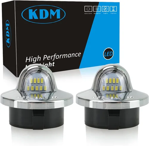 Vista 7 de KDM Luces LED para Placa de Matrícula Compatibles con Ford F-150 F250 F350 F450 F550 Heavy Duty Ranger Explorer Bronco Excursion Expedition, Lámpara