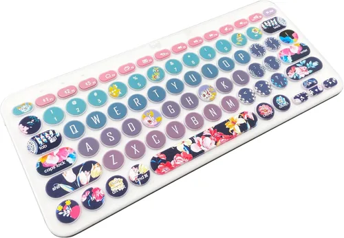 Vista 9 de Logitech K380/Pebble Keys 2 K380s - Funda de silicona para teclado multidispositivo, gato