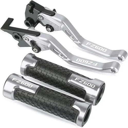 Vista 11 de DOUKI Para Yamaha FZ600 1987 1989 1988 FZ 600 FZ600 empuñaduras de motocicleta Manillar CNC Aluminio Ajustable Palancas de embrague de freno Palanca