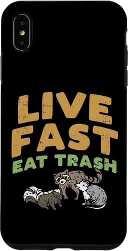 Vista 11 de iPhone 16 Fast Live Eat Trash Raccoon Opossum Skunk Street Cats Gift Case