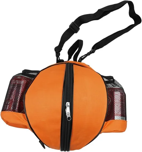 Vista 8 de Tamaño 7 (29.5") Bolsa de baloncesto para pelota de fútbol, fútbol, voleibol, softbol, bolsa de deportes con soporte para bolsa de bola+correa