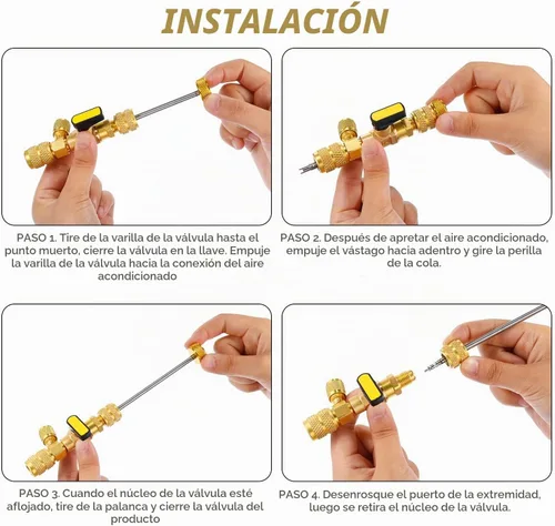 Vista 7 de Mudder Herramienta instaladora de removedor de núcleo de válvula HVAC