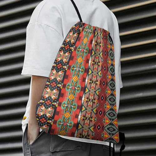Vista 4 de Mochila deportiva impermeable con cordón, ajustable, ligera, para gimnasio, baile, para mujeres, hombres, niños y niñas, 25, dibujos animados